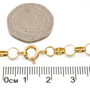 9ct Gold Fob Pendant with Chain